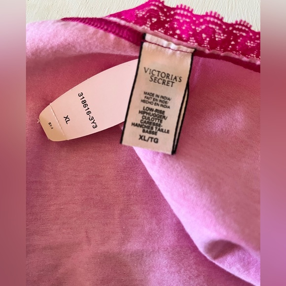 Victoria's Secret Low-Rise HipHugger Panties Bright Pink Size XL - Picture 2 of 4